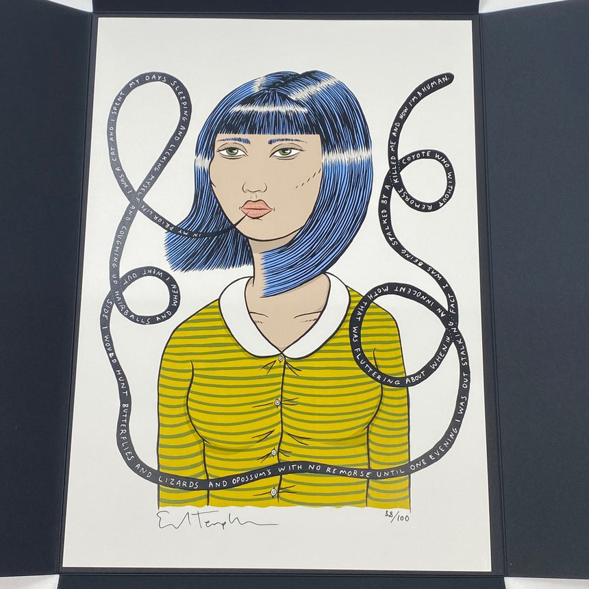 STRAY THOUGHTS GIRLS<br />Silkscreen Print<br />< Cat Woman ><br />Ed Templeton