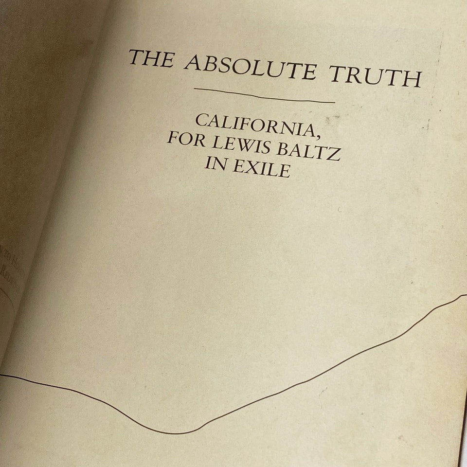 The Absolute Truth John Gossage – SUPER LABO The Absolute Truth John Gossage – SUPER LABO
